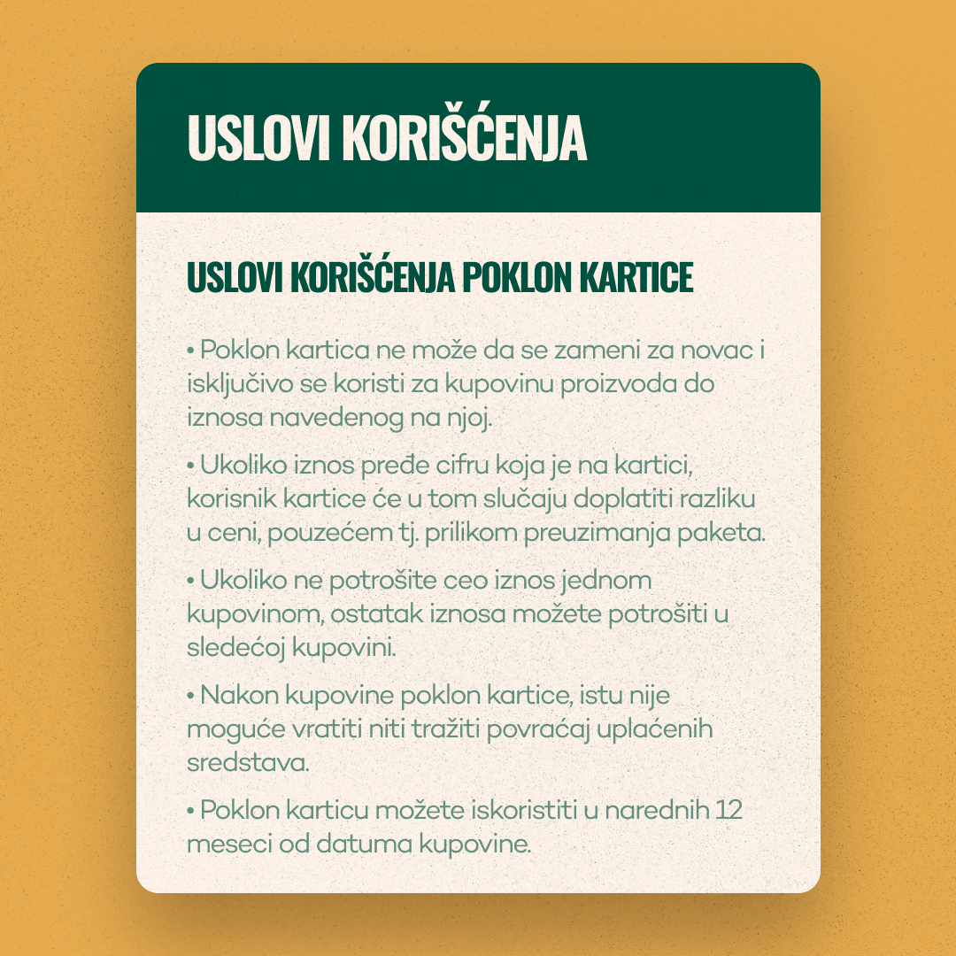 Poklon kartica od 4.000 dinara