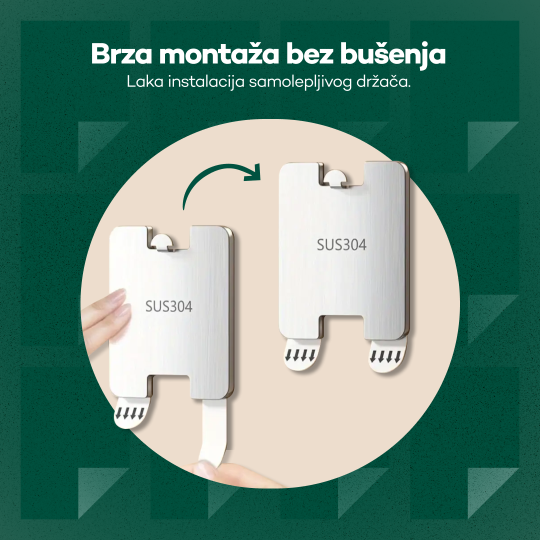Držač za ram – Samolepljivi metalni nosač bez bušenja