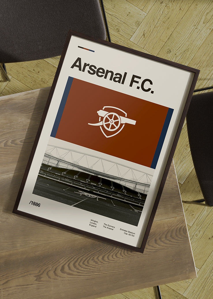 Poster stadiona Arsenala – najbolji izbor za ljubitelje fudbala i kolekcionare.