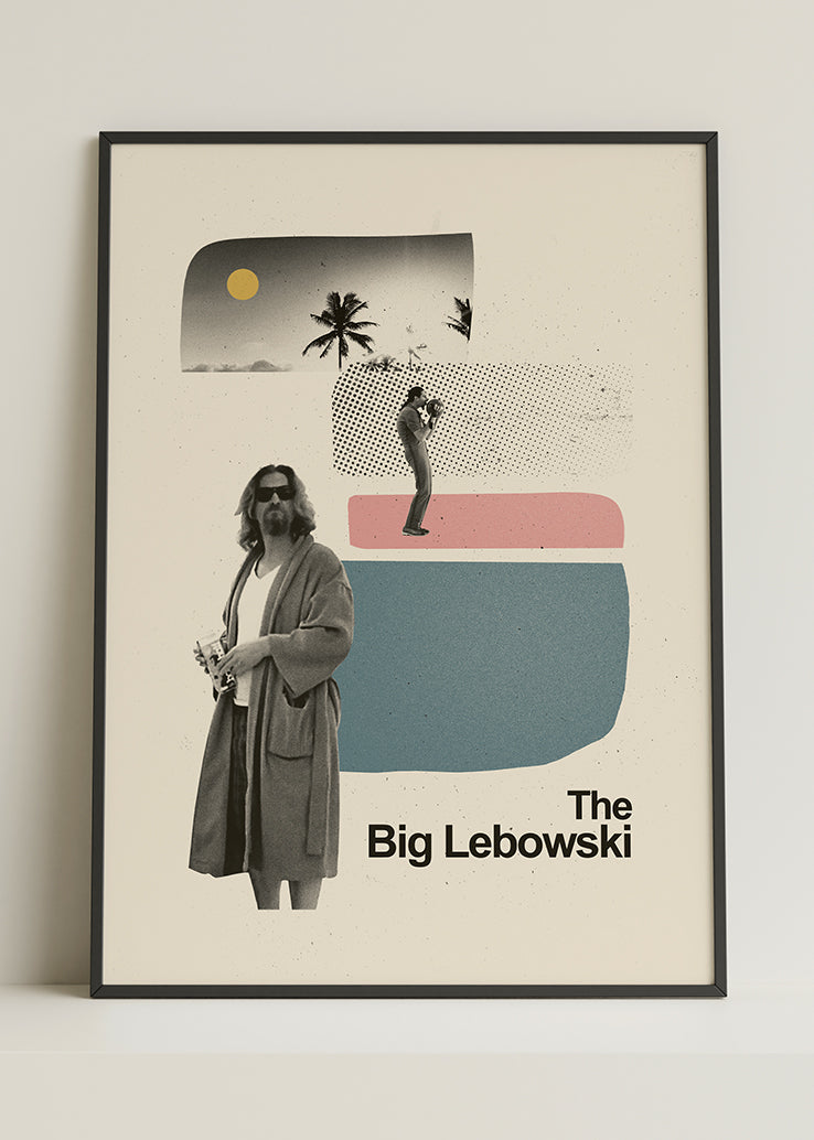 Detalj minimalističkog postera inspirisanog filmom The Big Lebowski.