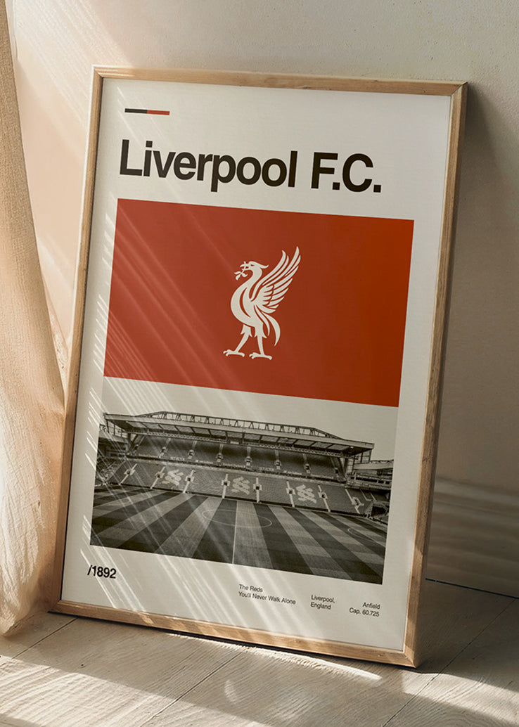 Stadion Anfield poster - savršena dekoracija za sportski kutak.