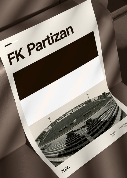 Kreativni dizajn postera stadiona Partizana