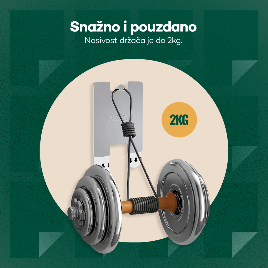 Samolepljivi držač za ram u enterijeru – primer postavljenog rama